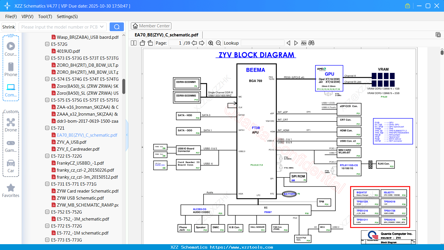Laptop ACER EA70_BE(ZYV)_C_schematic